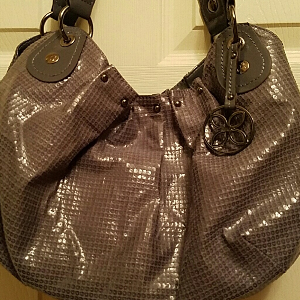 Relic Gray Sequined Shoulder Bag